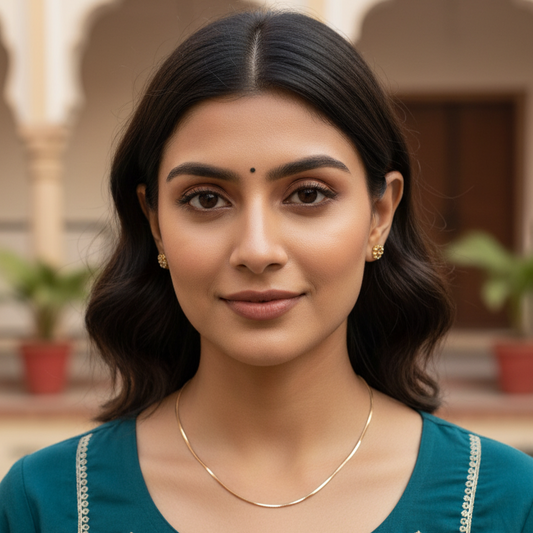 Sleek Radiance – Fine Gold-Tone Chain