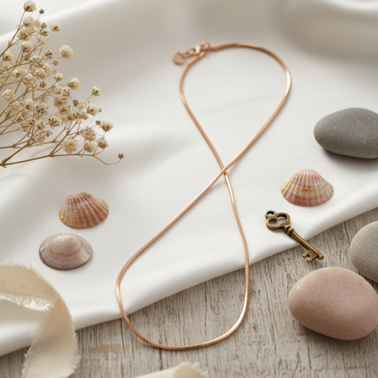 Sleek Radiance – Fine Gold-Tone Chain