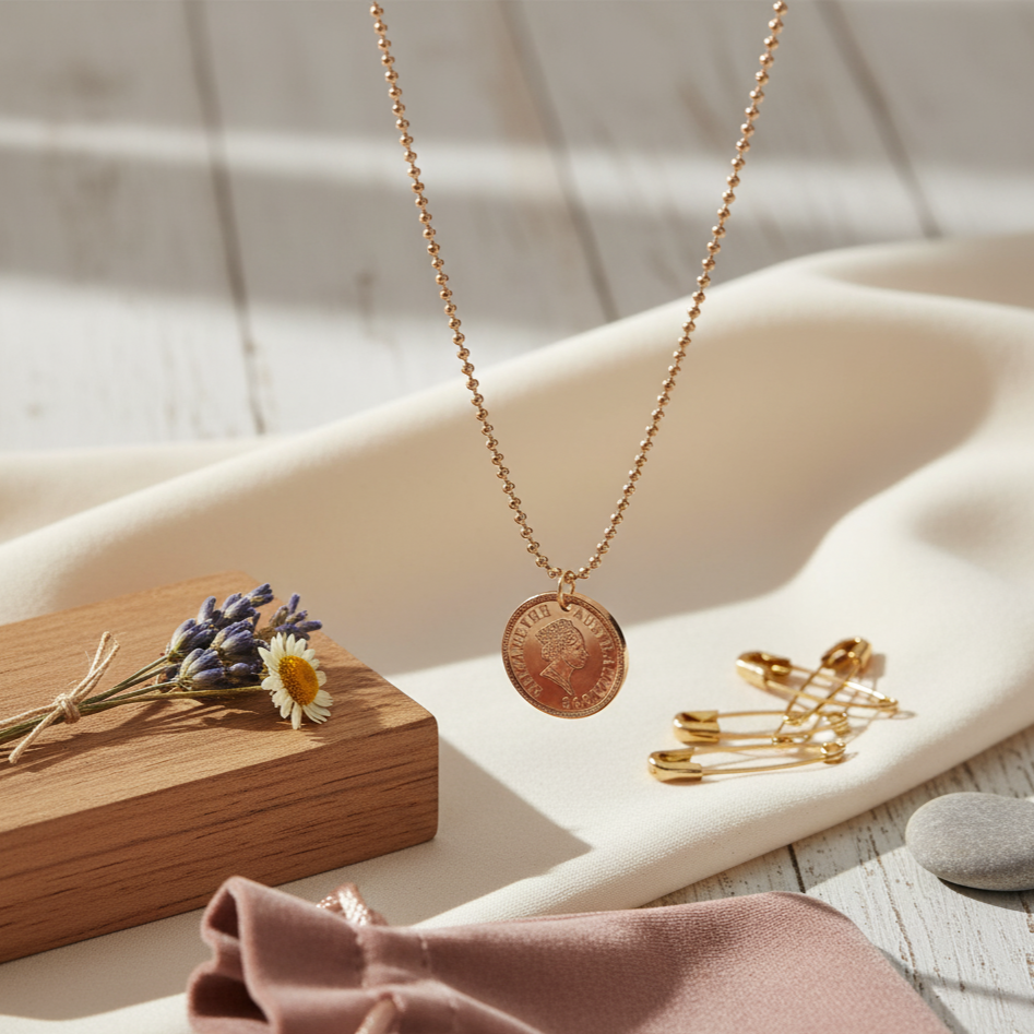 Royal Elegance Coin Pendant Necklace – Elizabeth II Edition