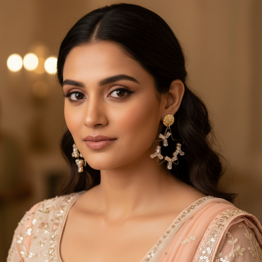 Stellar Charm Bowdrop Earrings