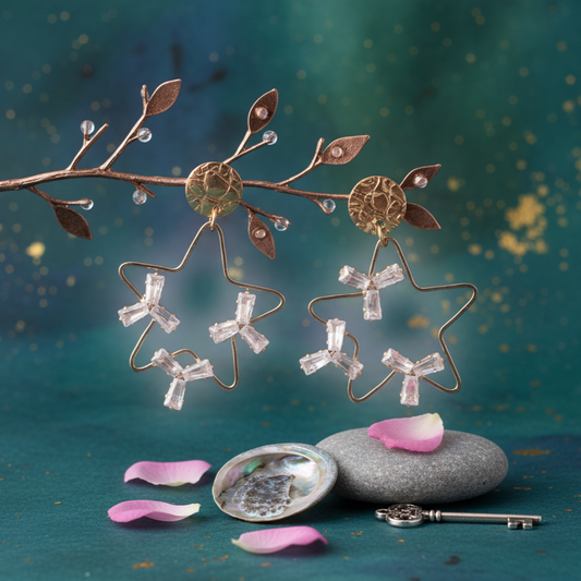 Stellar Charm Bowdrop Earrings