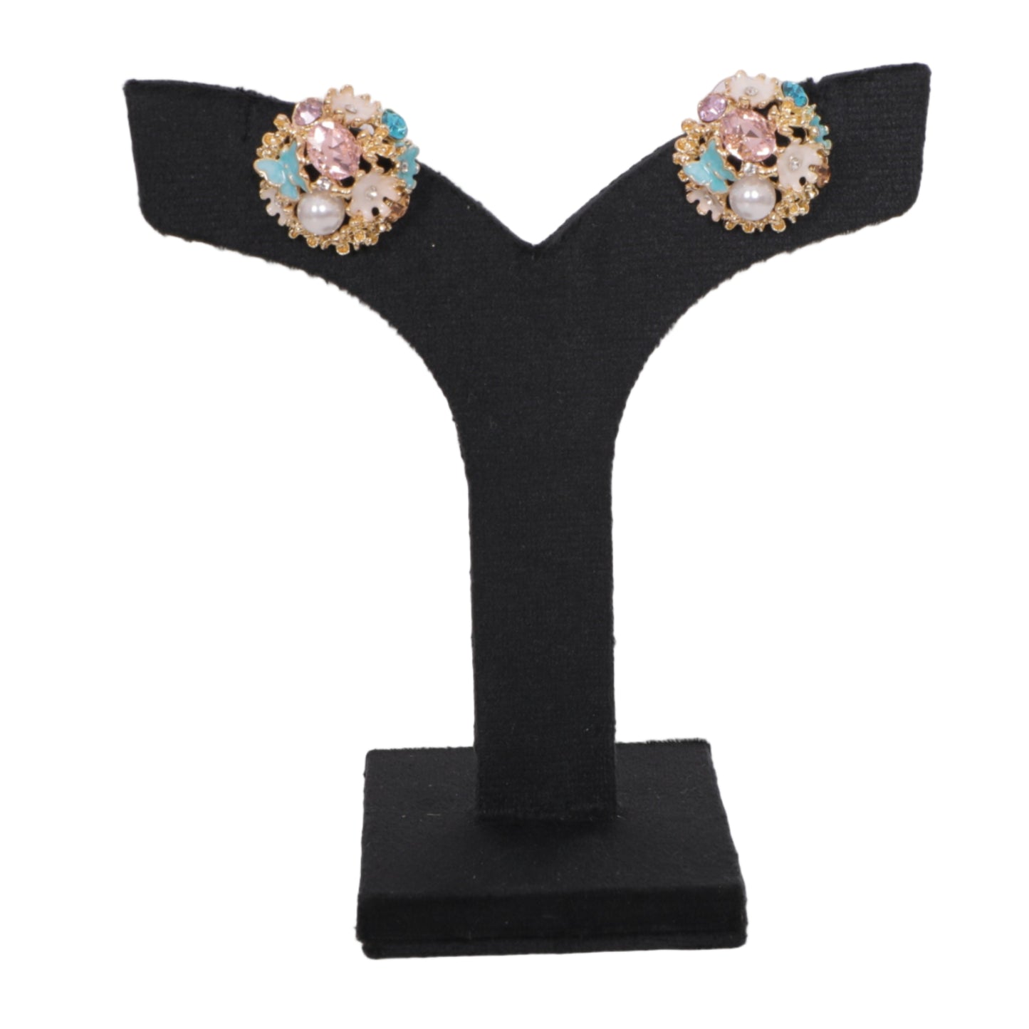 Ornate Bloom Circle Earrings