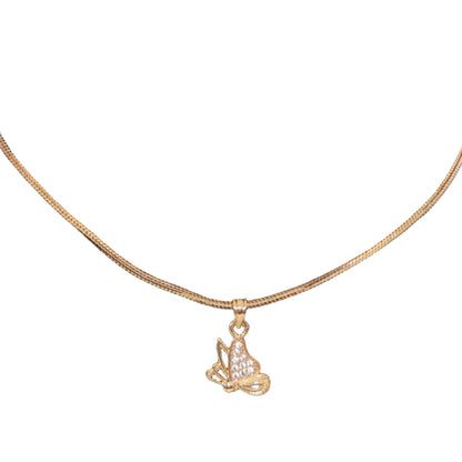 Radiant Butterfly Pendant Chain