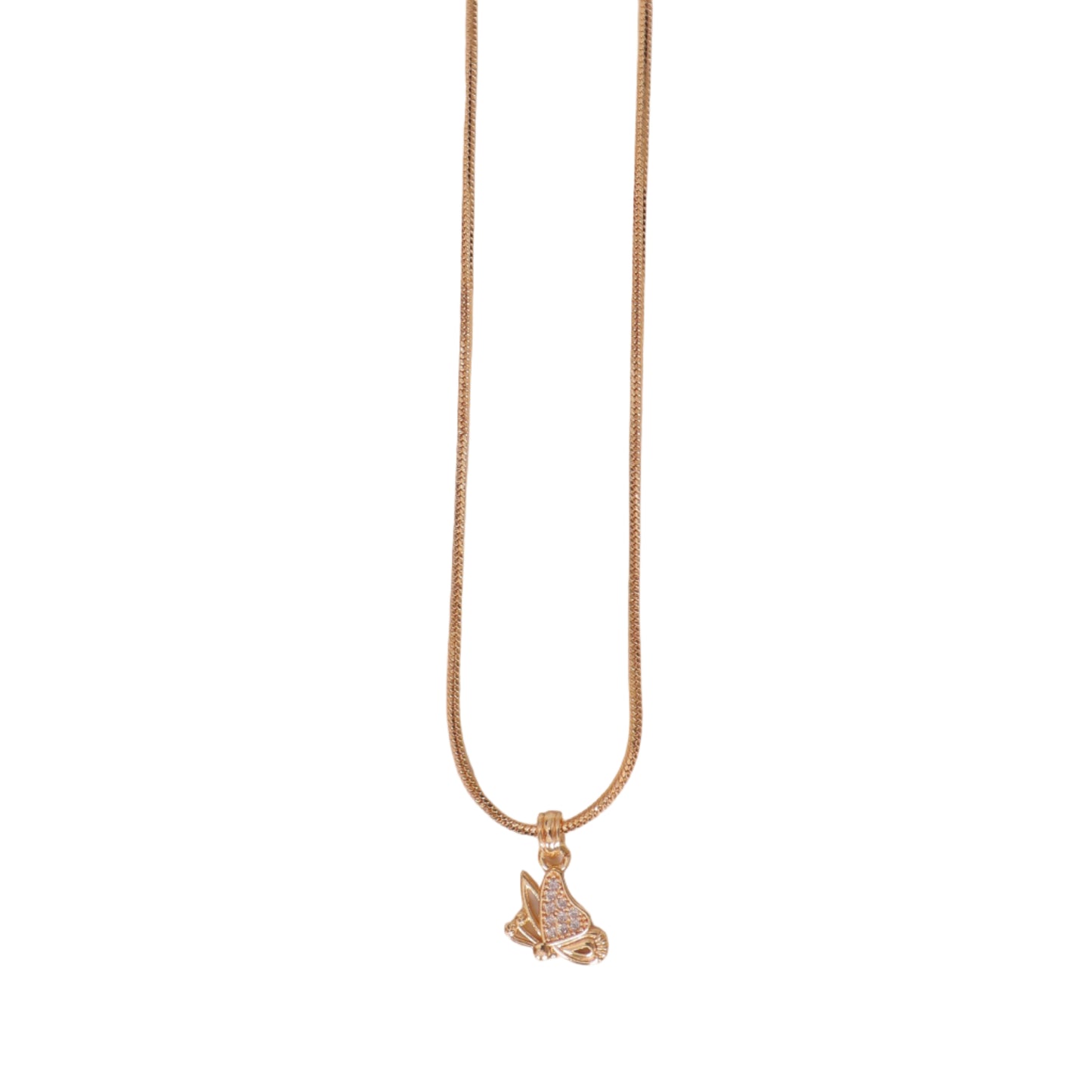 Radiant Butterfly Pendant Chain