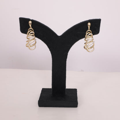 Golden Spiral Elegance Earrings