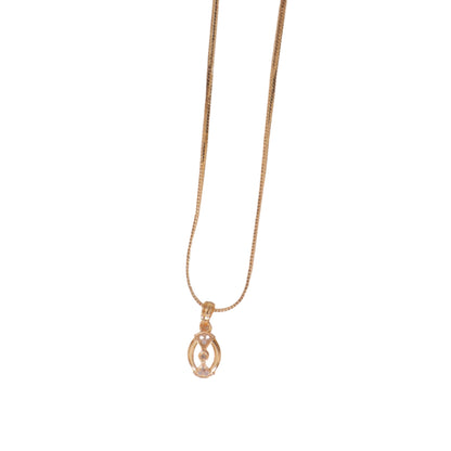 Geometric Grace Pendant Chain