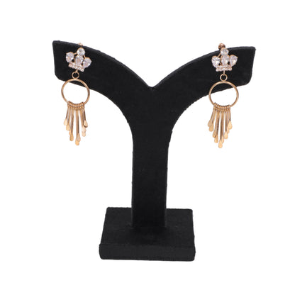 Regal Cascade Gold Earrings