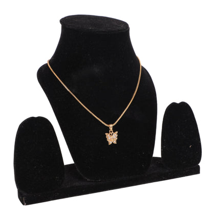 Sparkling Butterfly Elegance Pendant