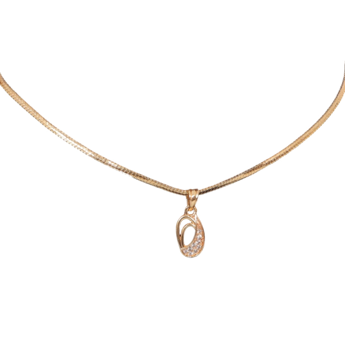 Oval Harmony Ad Stone Pendant Chain