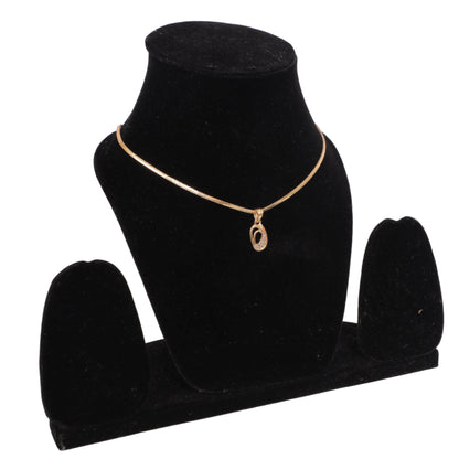 Oval Harmony Ad Stone Pendant Chain