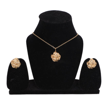 Large Statement Pendant Set with earrings