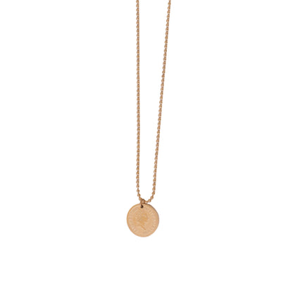 Royal Elegance Coin Pendant Necklace – Elizabeth II Edition