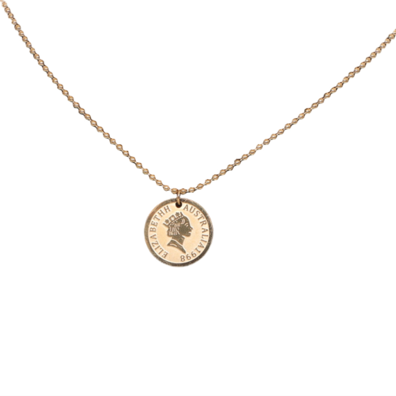 Royal Elegance Coin Pendant Necklace – Elizabeth II Edition