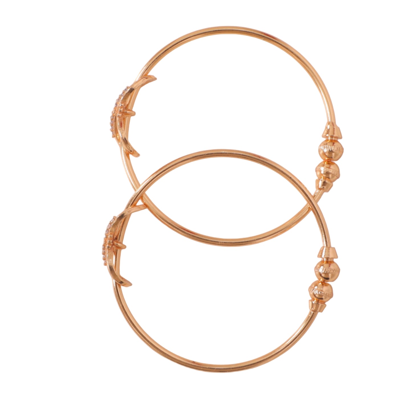 Sparkling Rose Gold Infinity Bracelets