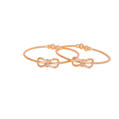 Sparkling Rose Gold Infinity Bracelets