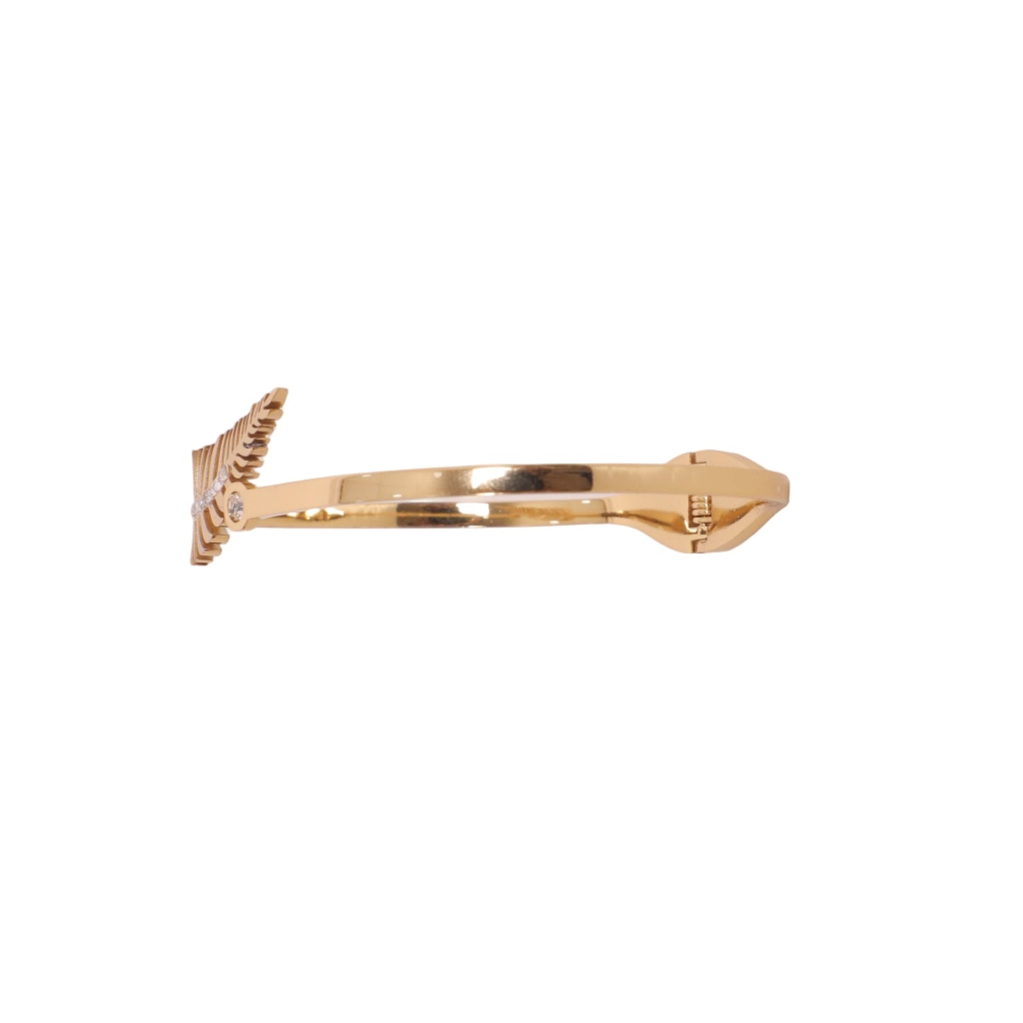 Gold Leaf Charm Anti-Tarnish Bangle | Stainless Steel | Daily Wear